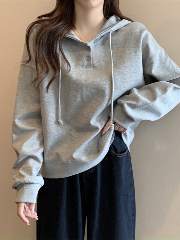 ins超火卫衣女秋薄款宽松韩版潮学生百搭长袖带帽衫上衣服外套|undefined
