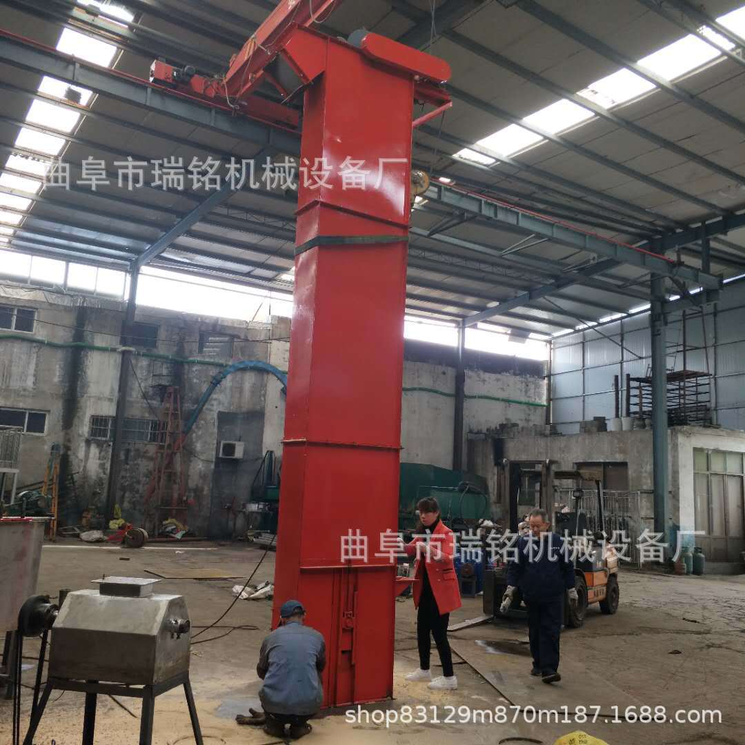 建筑工地粮食斗式提升机 粮仓粮食用斗式上料机 化肥提升机