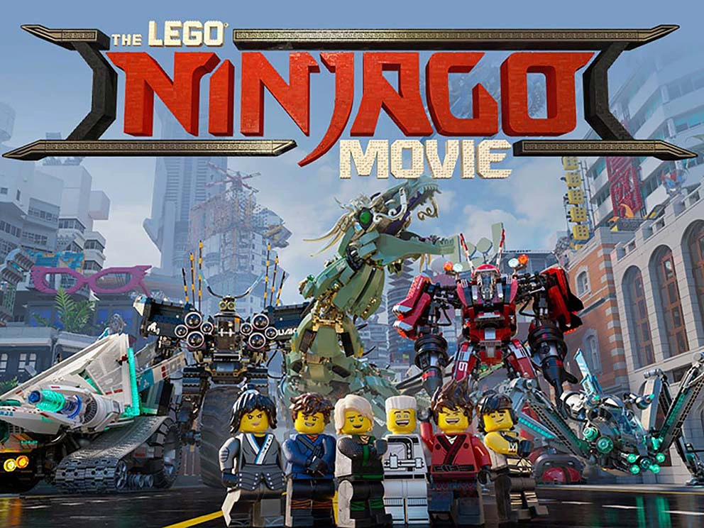Фотозона (Lego Ninjago) баннер для праздника, тонкая ткань 150×100–300×300 см, разные цвета