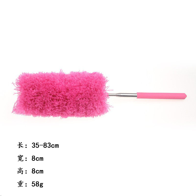 Plumero retráctil rosa rojo