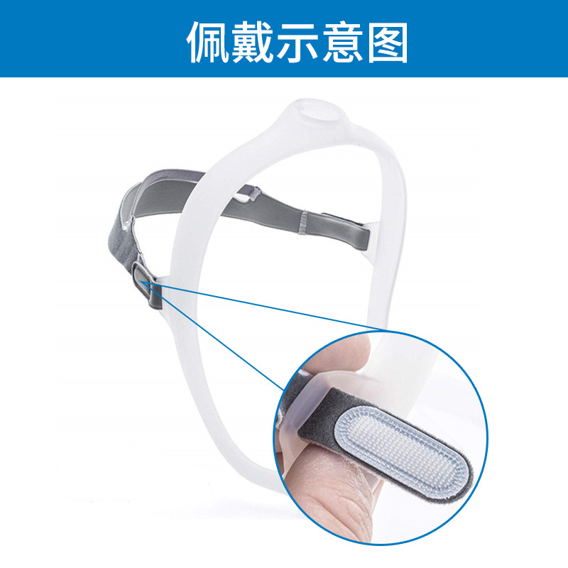 Máscara de Ventilación Nasal DreamWear de Philips Respironics con Correa de Fijación de una Sola Línea, Grado Médico