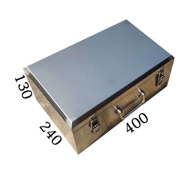 스테인레스 스틸 도구 상자 304 재료 휴대용 저장 상자 바퀴 하드웨어 유지 보수 대형 공구 저장 상자