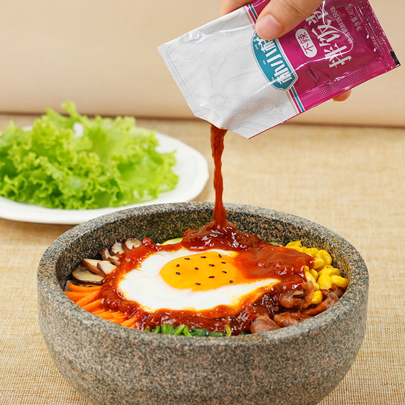 朴小样韩式石锅拌饭酱 朝鲜族拌饭酱下米饭村辣椒酱甜辣酱袋装40g