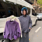 素家25冬摇粒绒开衫外套裙子休闲套装女 尖标小O刺绣日系套装女