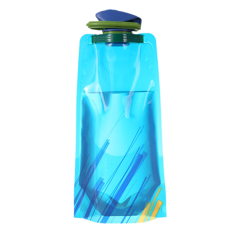 ciclismo al aire libre hervidor deportivo montañismo taza de agua portátil PE bolsa de almacenamiento de plástico regalo promocional bolsa de agua plegable
