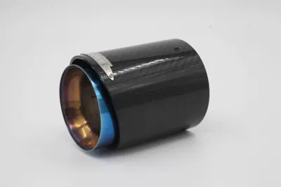 Special stainless steel carbon fiber Exhaust pipe - large-f-series-light-baked-blue