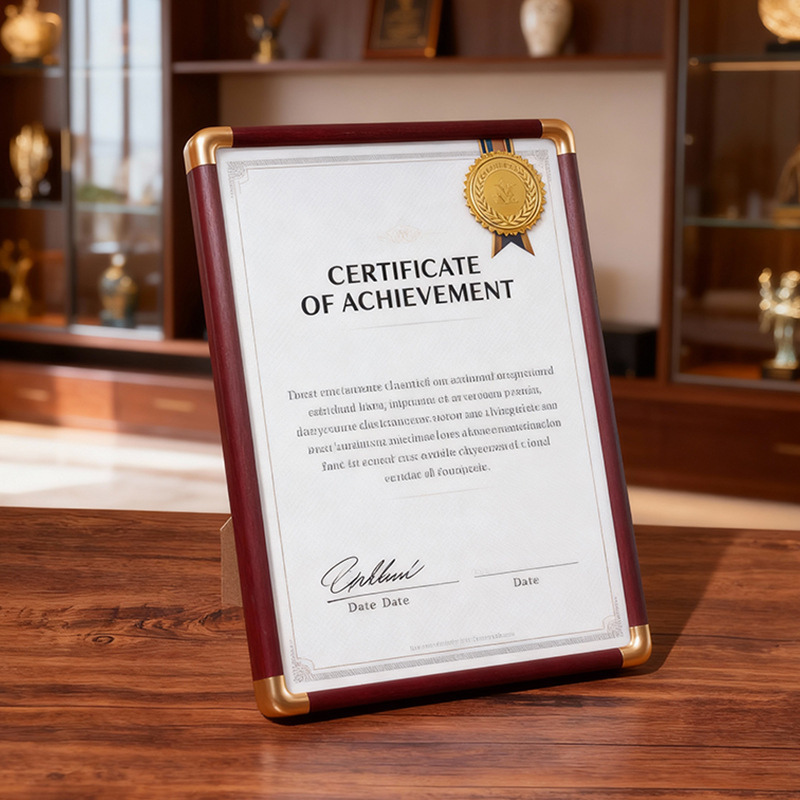 High-End Award Certificate Display Frame A4 Honor Certificate Photo Frame Display Stand 8inch Pvc Appointment Letter Authorization Letter Wall Hanging High-End Award Certificate Display Frame A4 Honor Certificate Photo Frame Display Stand 8inch Pvc Appointment Letter Authorization Letter Wall Hanging