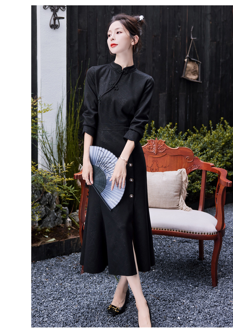 C9749 1590K VÁY ĐẦM LIỀN THÂN NỮ HANTDC DÁNG ÔM BODY GỢI CẢM SEXY MÙA XUÂN THU ĐÔNG KIỂU ĐUÔI CÁ THỜI TRANG NỮ G04 SẢN PHẨM MỚI