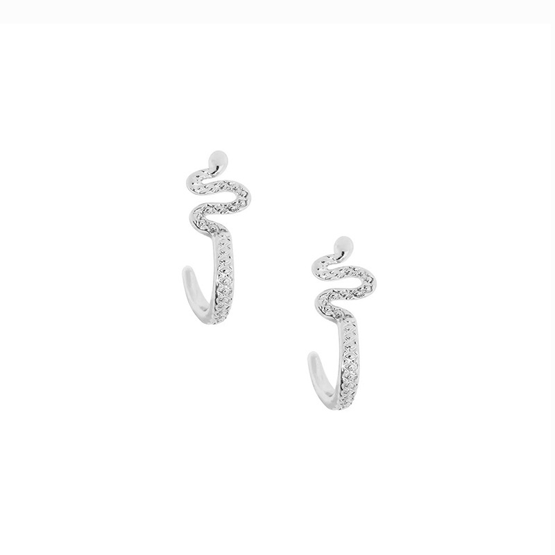 1 Pair Simple Style Cactus Moon Flower Plating Inlay Sterling Silver Zircon 18k Gold Plated Ear Studs display picture 48