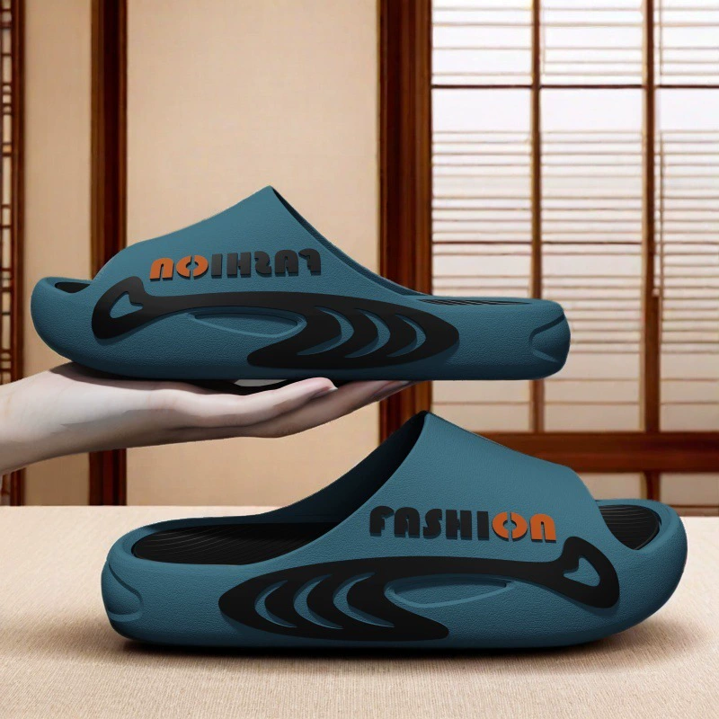 Новая мужская верхняя одежда, модные домашние тапочки с дезодорантом, летняя спортивная нескользящая толстая подошва для ванной комнаты, износостойкая мужская одежда