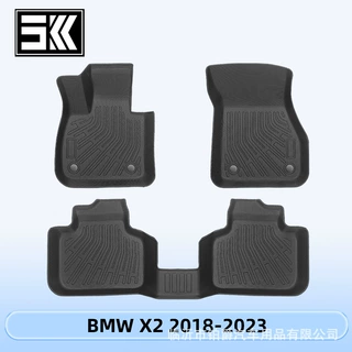 适用于BMW X2 2018-2023  3D全天候材质TPE脚垫后备箱垫
