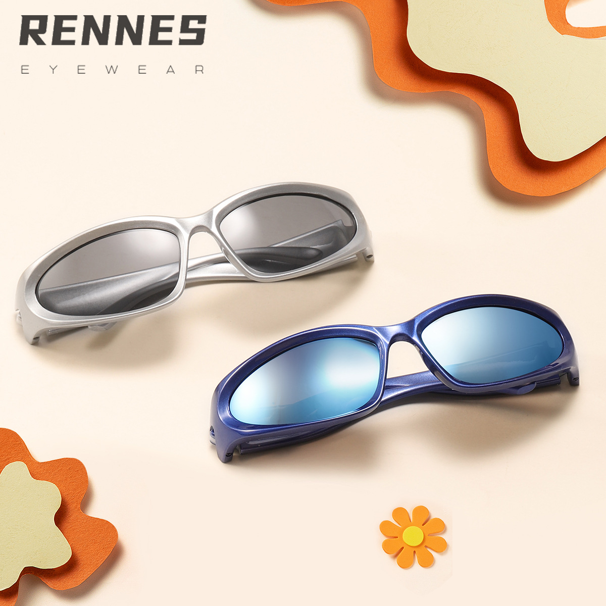 2023 nuevas gafas de sol para niños personalizadas gafas de montar UV400 gafas de sol para niños de tendencia futura