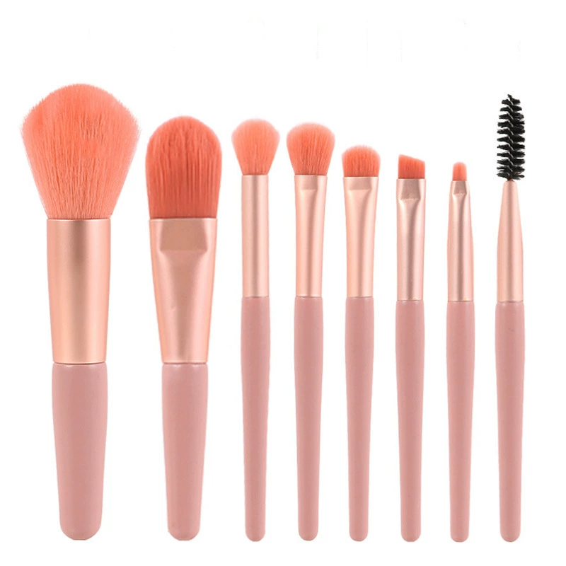 Small brush, matte soft face blush, 8 pieces, for beginners