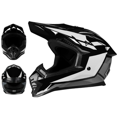 Motorcycles, Suitable for Men and Women, Motosiklet kaskı (dəbilqə) - 601-gray-flying-wing-s53-54