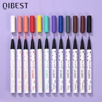 QIBEST матовая цветная подводка для глаз водонепроницаемая, анти-потеет, не испачканная, долговечная, быстро сухая и гладкая подводка для глаз для начинающих