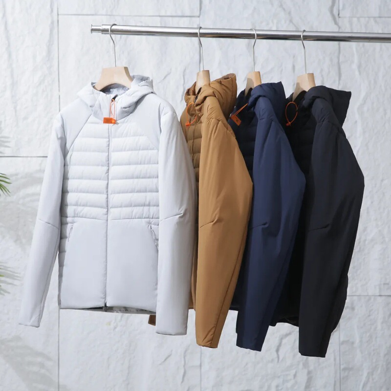 Lightweight, Thin, Warm and Casual Men's Autumn and Winter Sports Outdoor Ultra-Light Hooded down Jacket