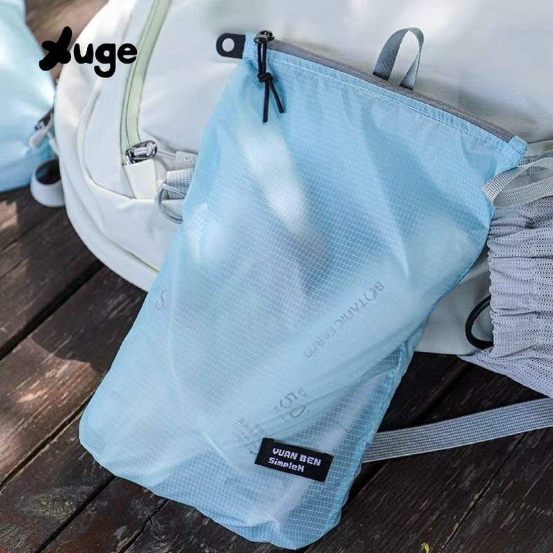 Outdoor storage bag, silicone-coated, waterproof, ultra-light, wear-resistant, swimming and toiletry storage set, travel clothing luggage bag
