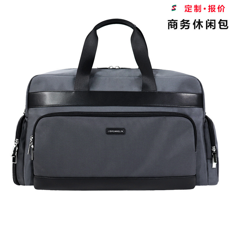 PU leather laptop bag, nylon anti-fall lychee pattern microfiber storage sleeve handbag 14inch custom-made