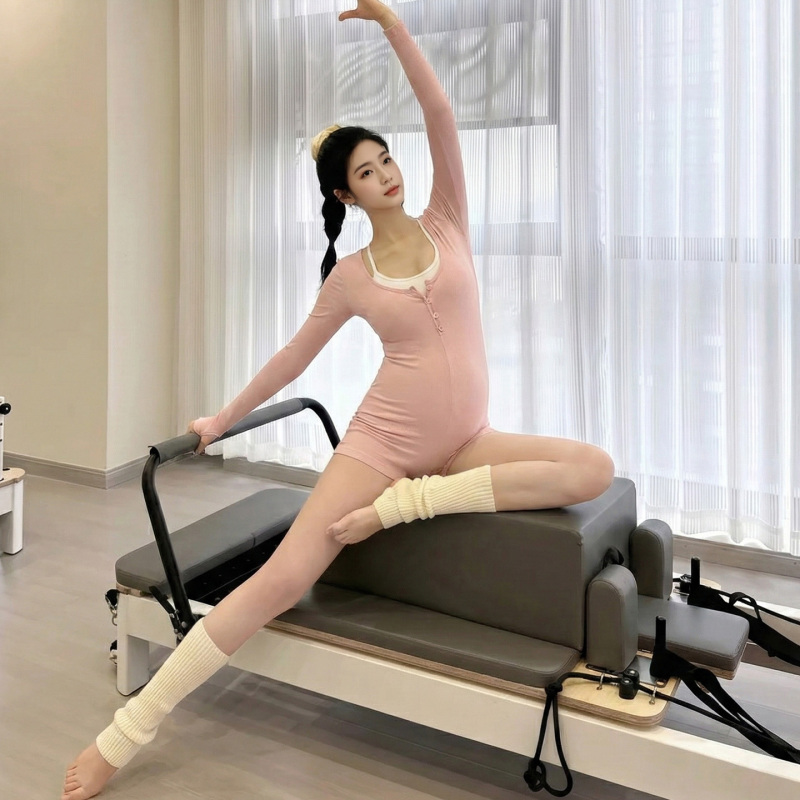Maternity Yoga Jumpsuit One-Piece 5-Piece Set with a New High-End Feel for Pilates Training, Long-Sleeve Women's Sportswear Maternity Yoga Jumpsuit One-Piece 5-Piece Set with a New High-End Feel for Pilates Training, Long-Sleeve Women's Sportswear