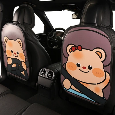 seasons universal cute cartoon high-end — Chair back anti-kick pad