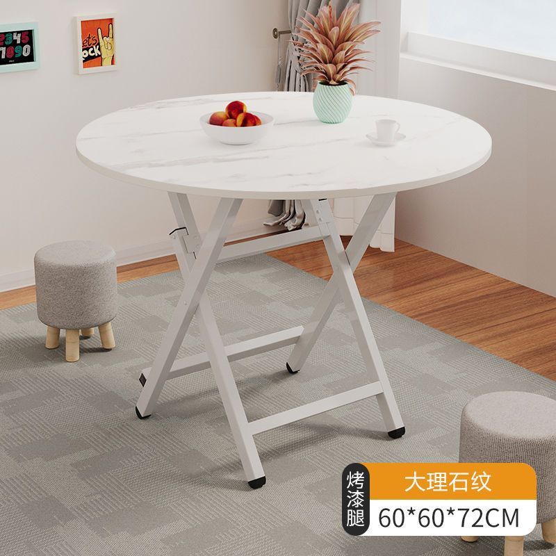 Mesa plegable, mesa de comedor, hogar, mesa de comedor simple multifuncional, casa de alquiler, puesto portátil al aire libre, mesa pequeña para cenar