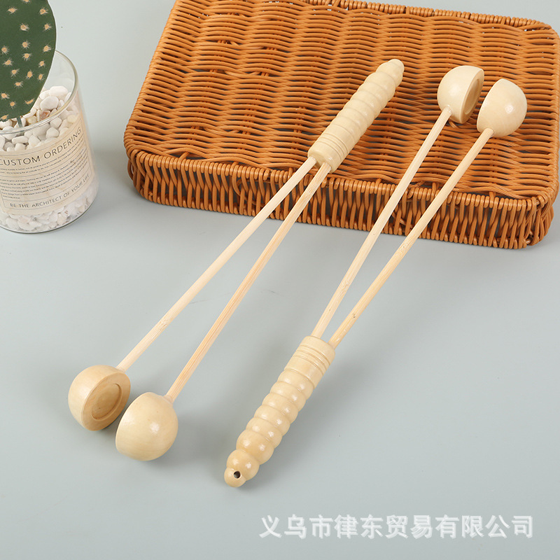 按摩捶响锤敲打捶背按摩器肩部腿部按摩器木柄老头乐小木锤木制