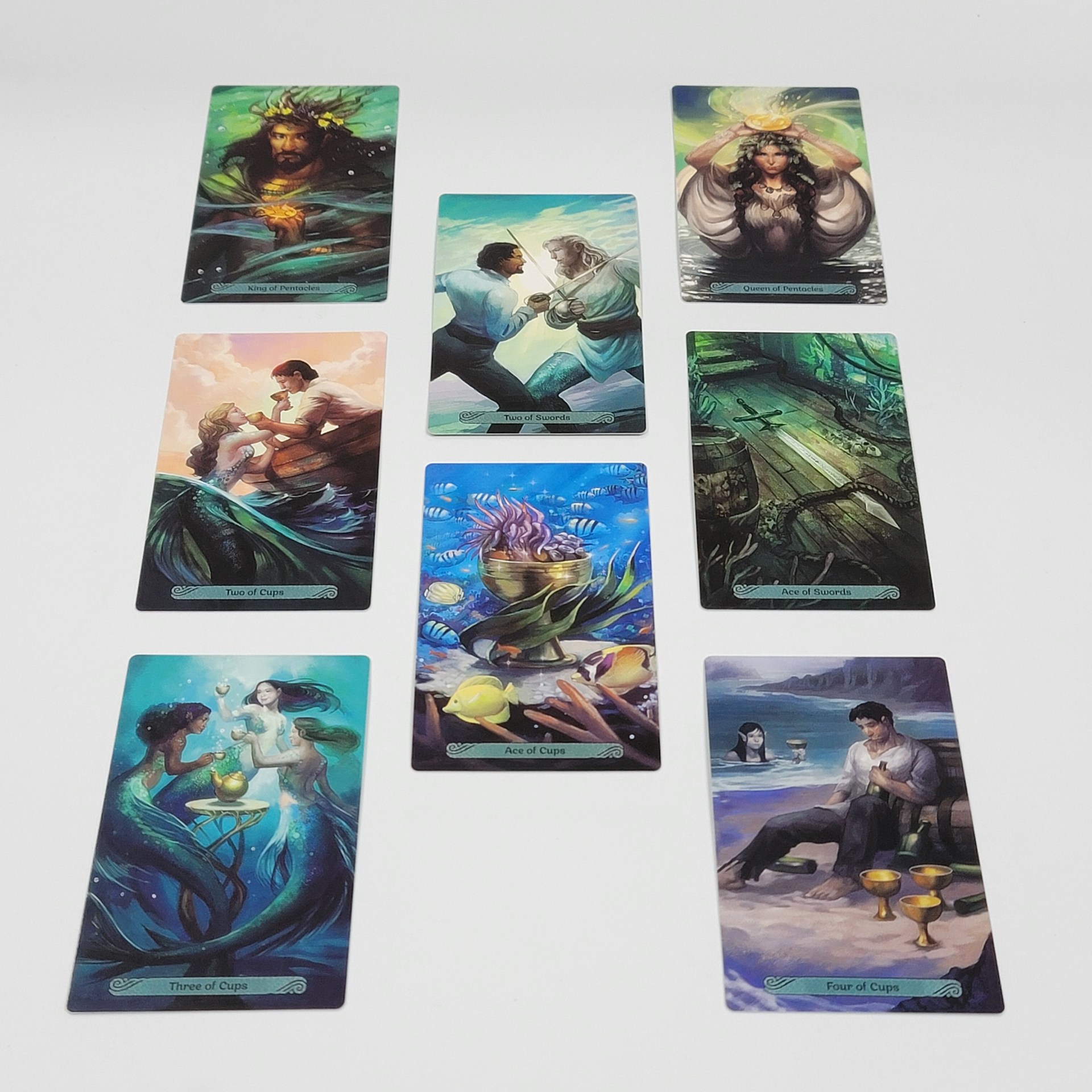 Carte da tarot a tema sirena set per gioco da tavolo_voghion.com