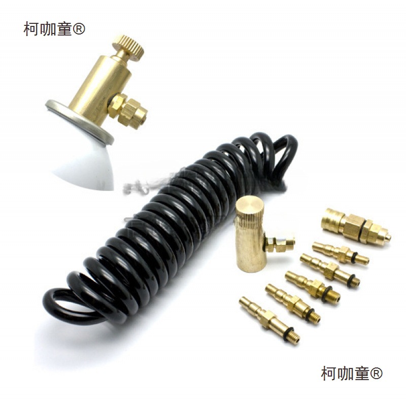 转换头套装 多用途打火机气阀插口 开关供能气阀 P1充气阀麦太保