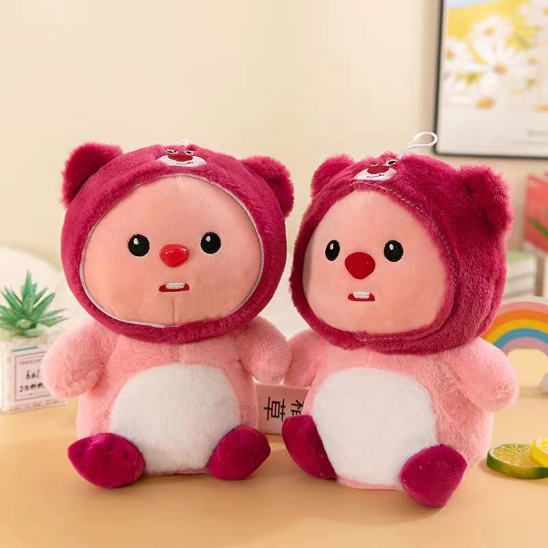 Venta al por mayor 8 pulgadas muñeca captura máquina fábrica felpa juguete muñeca boda actividad lanzando regalo decoración empuje