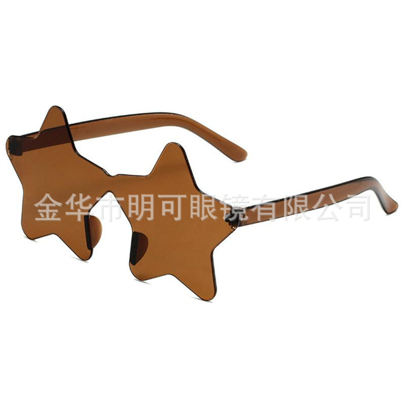 Gafas de Sol Sin Marco con Forma de Estrella de Plástico ABS para Fiestas