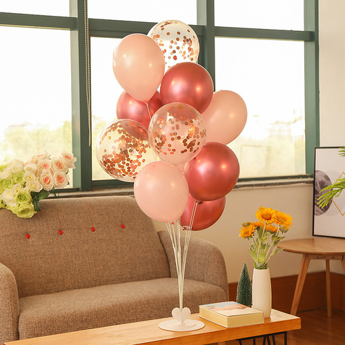 Balloon Stand Outdoor Picnic Supplies Essential Table Set Floating Decor for Couples' Birthday and Social Media Popularity