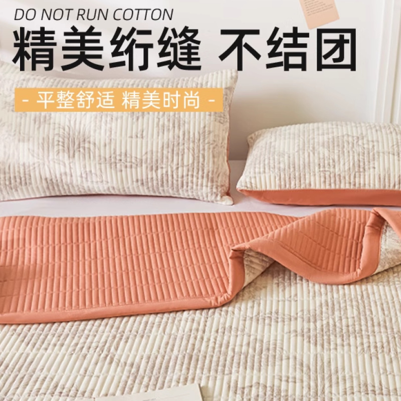 2025 nuevo estilo cubierta de cama de verano tatami de una pieza especial sábana acolchada cubierta de cama dormitorio individual juego de tres piezas