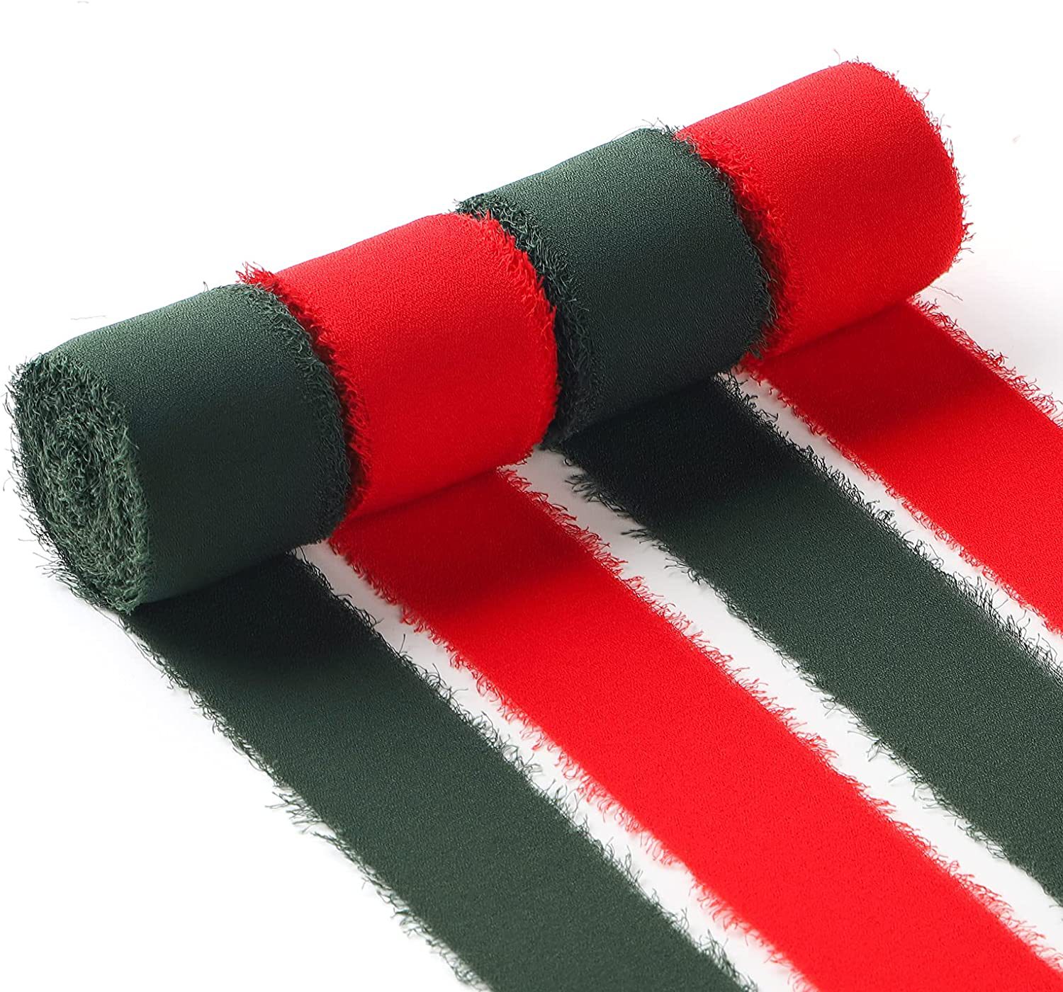 En stock venta al por mayor de gasa deshilachado cinta deshilachada boda tarjeta de felicitación arco decoración ramo de encaje de tela tira