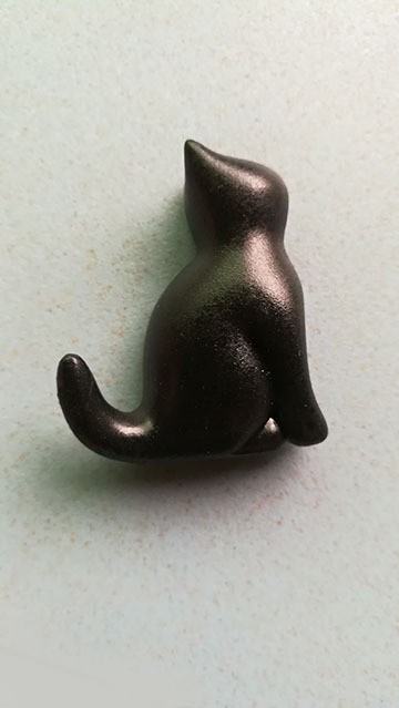輸出立体抽象小黒猫かわいい動物樹脂冷蔵庫ステッカー磁気ステッカー携帯電話ケースDIYアクセサリー貼り卸売り|undefined