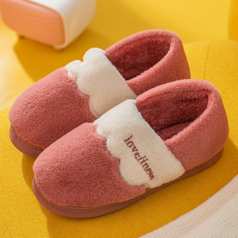 Papuci noi din bumbac PU, pachet complet, cu talpă groasă antiderapantă pentru bărbați și femei, pentru uz casnic, pentru interior_voghion.com