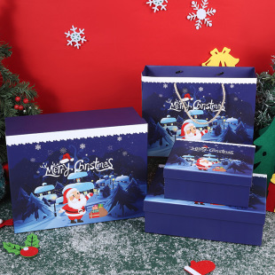 New Christmas gift box scarf socks thermos cup snack bag gift box Christmas Eve Apple packaging box