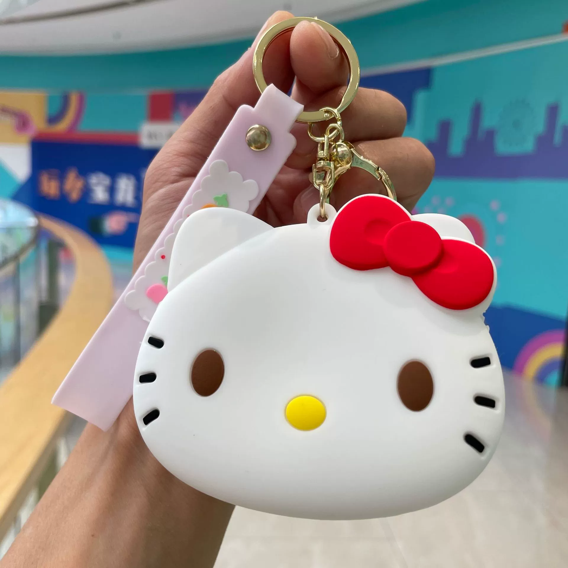 Sanrio силиконовый кошелек, сумочка для ключей, брелок, подвеска, подарок на день рождения