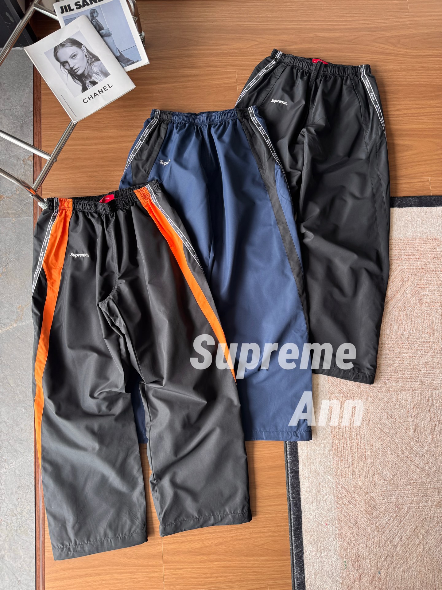 Correct version WEEK12 Logo Track Jacket Contrast color stand collar zipper patchwork sports jacket 3
