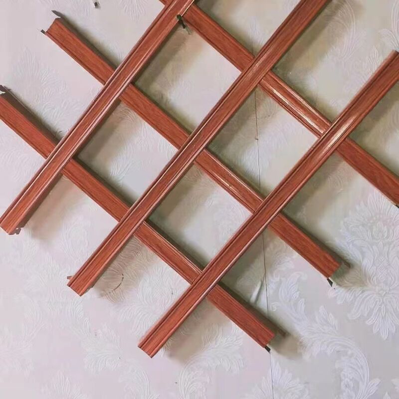 全套格子方格格栅自装铝格栅格装饰材料吊顶铁网木纹厂家格栅拼接|undefined