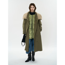 冬季新款日系休闲可拆卸长款风衣羽绒服两件套舒适保暖外套女