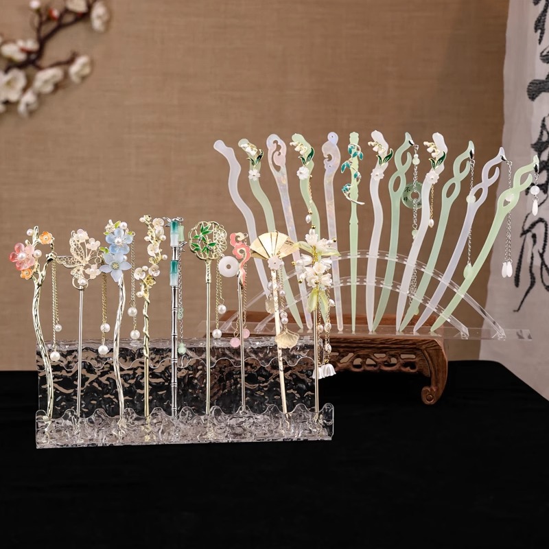 Nueva horquilla china 2025 nuevo estilo estilo antiguo horquilla mujer falda de cara de caballo de alta calidad estilo nacional horquilla de madera paso a paso horquilla tocado