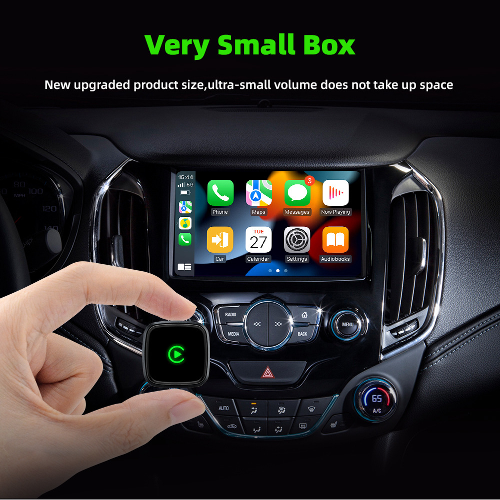 Original Car Wired-To-Wireless Carplay Box, Two-In-One Android Auto Smart Connectivity Box, Ultra-Small Plug-And-Play