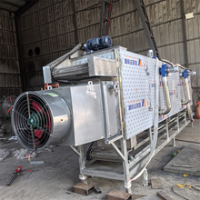 定制蒸汽加热不锈钢网带烘干机 干辣椒连续式多层网带烘干机