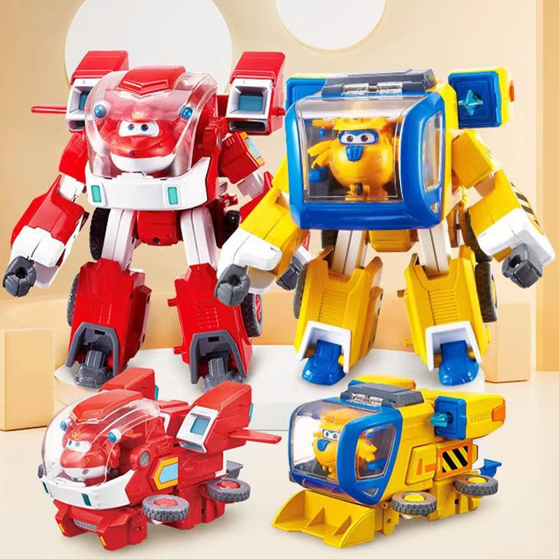New Super Flying Man Mecha suit Super Equipment Transforming Robot Le Di Duoduo Children's Boy's Toys