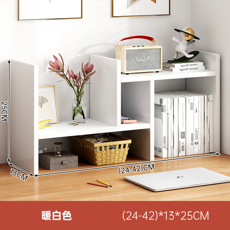 Escritorio de oficina estantería almacenamiento estante estudiante escritorio almacenamiento estante dormitorio escritorio simple multi-capa pequeña librería