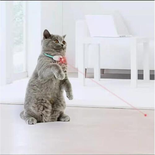 Smart laser cat teasing collar, adjustable USB charging, infrared cat teasing stick, cat interactive self-pleasure cat toy