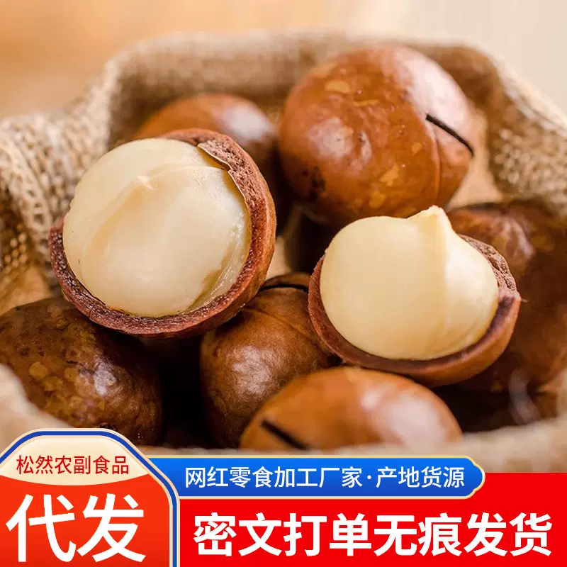 代发夏威夷果奶油味500g 薄皮胡桃果坚果年货零食夏威夷果