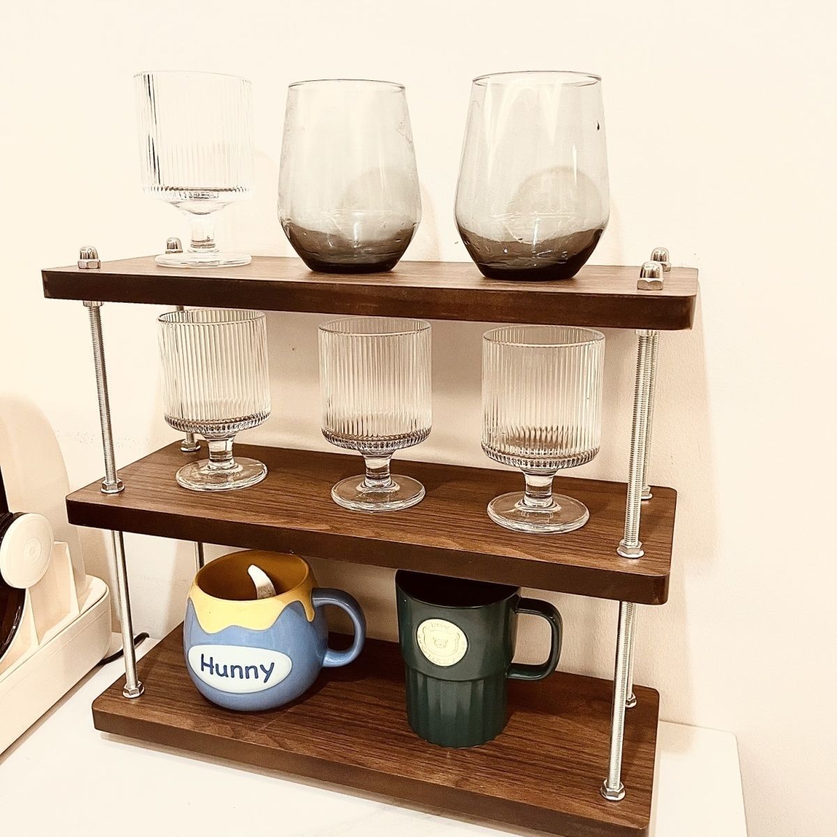 Antique Storage Rack Tea Cup Rack Desk Layered Rack Station Desktop Storage Small Bookshelf Kitchen Shelf Wholesale