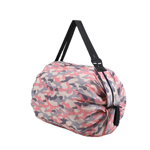 Foldable shopping bag canvas storage bag portable large-capacity portable one-shoulder cross-body grocery shopping supermarket storage bag