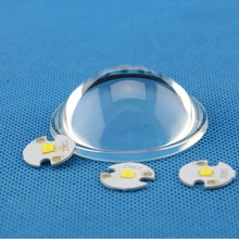 厂家批发光学玻璃透镜 质优50MM工矿灯透镜 大功率路灯LED透镜